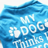 PARK PAG T-majice Pismo štampano štene dvije noge košulje za pseće majice za pse za pse za pse i mačke