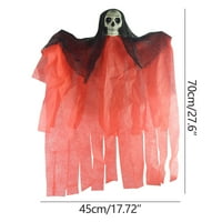 Tarmeek Jesen Decor Halloween Halking Duhov ukras Privjesak Haunted House Set Plastična lubanja Ghost