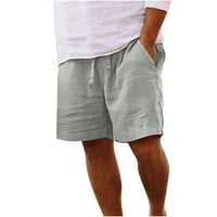 Chueoow ljeto muške kratke hlače Dužina koljena kratke hlače Čvrsti džep elastični struk ravna polovina