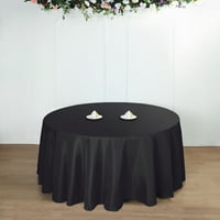 Balsacircle 132 Okrugli poliesterski stolnjak za stol za stol za obloge za stol za vjenčanje party Događaji