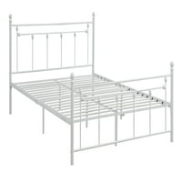 Metalni krevet na platformi, kraljica veličine krevet s uzglavljenim i nožnim pločama, 12,5 '' Visina