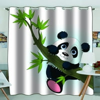 Vrlo slatka divovska panda penjačka stabla stabla zavjese zavjese za zavjese za zavjese