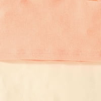 Penkaiy Toddler Kids Baby Girls Fashion Slatka rukava bez rukava Torp baterijskih kratkih hlača odijelo Djevojka za bebe Ljetni skokovi bez leđa 4- godine ružičasta na prodaju