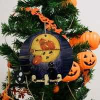 Jikolililili vintage scena bundeve Halloween Tree Ornament Funny bundeve dekor DIY Cleance za ukrašavanje