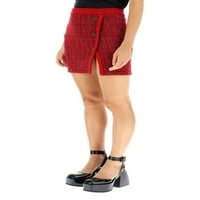 Samoportret Melange pletene mini suknje žene