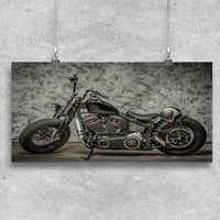 Stari školsko motocikl poster -Image by shutterstock