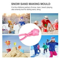 Snowball Acking, alat za snježne kuglice s ručkom, snježni isječak, snežni igračke djeca zimske vanjske igračke za snijeg snijeg snježne igre za djecu i odrasle poznate
