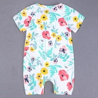 Novorođenče za bebe Girl Solid Rodper Bodysuit kombinezon Ležerne prilike One Outfit Toddler Baby Boys