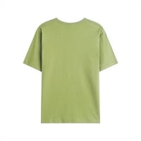 Košulje za žene Ženske djevojke plus veličina tine majica majica kratkih rukava bluza za bluzu Green