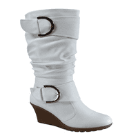 Ženska moda Zip koljena High Boots Ležerne prilike na petu Zimske cipele