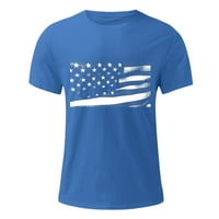 Luiyenes Patriotske majice za žene plus zastavu T-majica za tiskanu nezavisnost