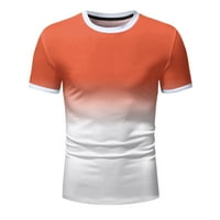 Muška majica Proljeće Ljeto Casual Sports Colorblock Gradijent okrugli vrat Pulover kratkih rukava majica