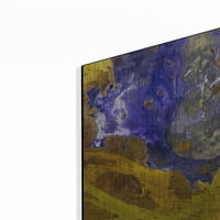 Luxe Metal Art 'Zemlja kao umjetnost: Metalna zidna umjetnost jezera Art, 24 x24