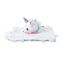 Carolilly Baby Sigurnosna oznaka, simpatična punjena životinjska pokrivačica Komforter raspoloživi ručnik, poklon za tuširanje za bebe