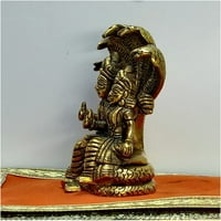 Lord Vishnu Laxmi Skulptura Vishnu Lakshmi kip u mesingiranju sreće Laxmi Narayana Idol Mala Vishnu