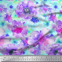 Soimoi pamučna kambrička tkaninska tkanina cvjetna ploča za akvarel tisak šivaći tkaninu dvorište široko
