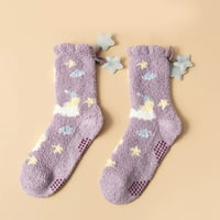 Ketyyh-Chn čarape Veils Nightshirt Žene Zimske zadebljane koralne čarape Nepuštajuće čarape Podne čarape