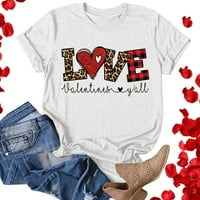 Hanas vrhovi ženski dan zaljubljenih modnih majica, košulje s kratkim rukavima, ljubav od tiskanih ljetnih