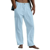 Akiihool muške hlače opuštene muške tanke konusne rastezljive casual pantalone