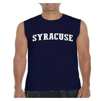 MMF - Muška grafička majica bez rukava, do muškaraca veličine 3xl - Syracuse New York