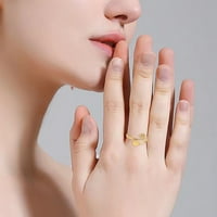 Mortilo do moje unuke Dainty Početni slovački prsten za srce Srčano prsten Jednostavan modni nakit Popularni dodaci