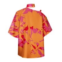 tklpehg ženski batwing rukav na vrhu majica labava bluza Leisure Halter vrat Ljeto tiskane dame vrhovi