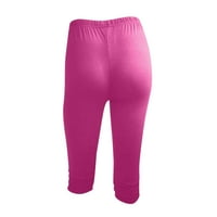 Gathrrgyp hlače plus veličina za žensko čišćenje, modne ženske gamaše fitness trčanje čvrstim sportovima joga capris hlače