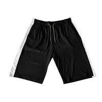Kali_store muške kratke hlače Muške kratke hlače Ležerne prilike na plaži Kratke hlače sa elastičnim strukom i džepovima crna, l