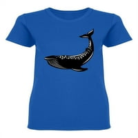 Crno-bijela majica u obliku kitova žene -Image by Shutterstock, ženska velika
