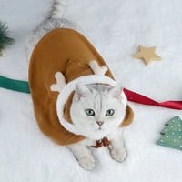 Božićni kostim smiješan pas mačka santa cloak kostim Pet Winter Fleece Super Cute Hoodie Poncho Puppy