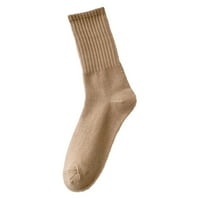 Miyuaadkai Socks Ženske čarape Čvrsto boje Čarape Šarene lagane pamučne čarape čarape Pribor Khaki