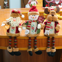 Santa Claus Snowman Reindeer Božićni ukras od kamina Decor Dekoracija Božićne figurice pliša