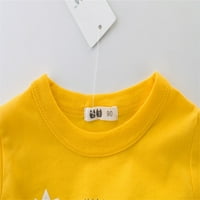 T-majica entyinea dječačka majica CREW CACT Actither odjeća tiskana kratkih rukava žuto 90