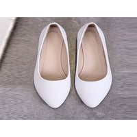Colisha ženski natikači udobne casual cipele neklizajući stanovi vjenčani ugodni ravni cipela klizanje na bijelom 5