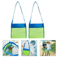 Rosarivae prijenosne dječje igračke torbe praktične torbe za pohranu multifunkcijski plaža mrežaste