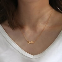 Personalizirano ime ogrlica 14K pozlaćeno prilagođeno ime ogrlica s novom mamom djeveruše poklon nakit