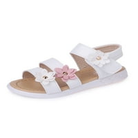 Gomelly Kids Ljetne cipele otvorene nožne sanduke Strappy haljina Sandal Comfort Princess Cipele Ležerne prilike Bijela 11c