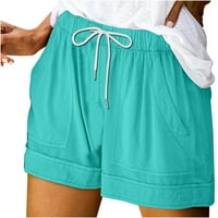 Ženske kratke hlače Loosecking Srednji usponi kratke hlače Ljetne casual čvrste kratke hlače sa džepovima