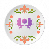 Simetrični dijelovi lose Horn cvijet keramika ploča tanga posuđe za večeru