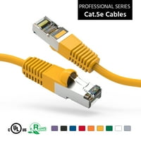 2FT CAT5E zaštićena Ethernet mrežom pokrenuta kabl žuto, pakovanje
