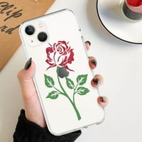 Rose cvijet meka silikonska futrola za iPhone 13PRO 13PRO MA 12PRO 12PRO MA PRO MA XS XR 6S Plus 5C