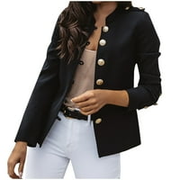 Žene Loop top dugi rukav povremeni jakna dame dame uredski habaju bluza za bluzu ženskih jakne i jakne
