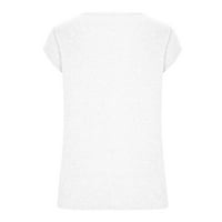 Ženski vrhovi i bluze kratki rukav Tors Bluze Regularne fit T majice Pulover Tines vrhovi Grafički tisak