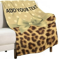 Nosbei pokrivač za djevojke Boys Cute Cheetah Baci pokrivač leapard pokrivač mekano toplo lagano cheetah