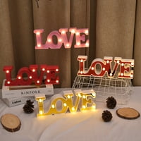 Hloma Pismo lagane baterije s romantičnim Express Love Reds LED marketa pisma Ljubavna lampica za vjenčanje