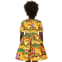Advoicd Ljetna haljina vintage cvjetne djevojke haljina ljetna casual pamučna baša za bebe