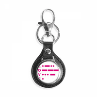 Morse Code Love Točka linije za izražavanje ključa za prsten za ključeve za spašavanje ključeva