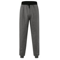 Muške hlače sa srednjem struku casual jogging sportski elastični s džepovima hlače