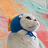 Funny Cat Cap - djevojka sa bisernom naušnicama Cosplay kostim za pse - foto rekviziti