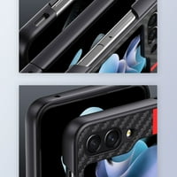 Decaze za Samsung Galaxy Z Flip 6,7 Nova tanka futrola, karbonska vlaknasta tekstura nazad ultra-fit